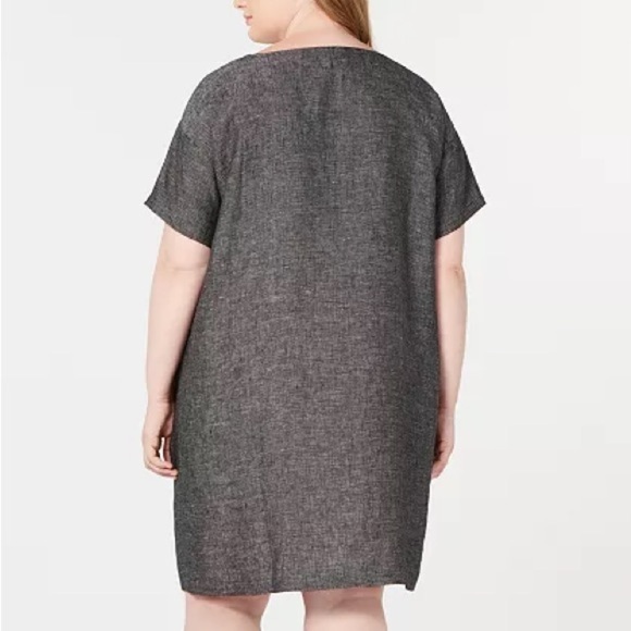 Eileen Fisher Organic Cotton Shift Dress Size Large - Picture 2 of 9